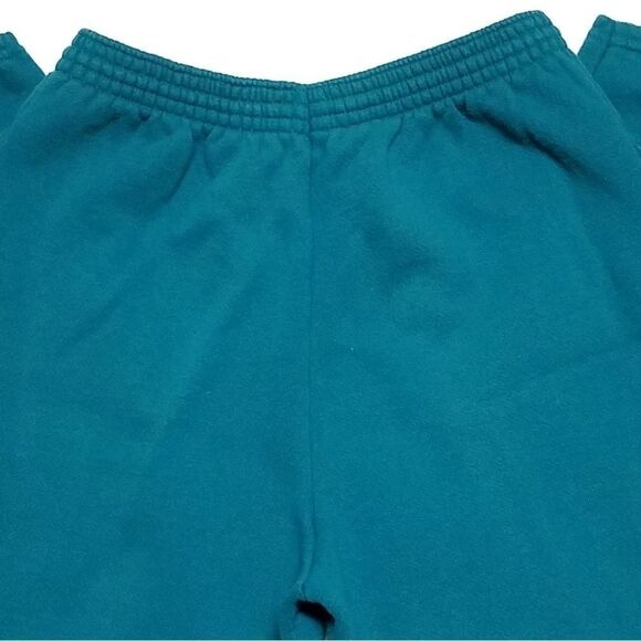 VINTAGE 90s Tultex High Rise Turquoise Joggers - Picture 8 of 10